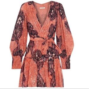 ULLA JOHNSON Noemi wrap-effect silk mini dress
